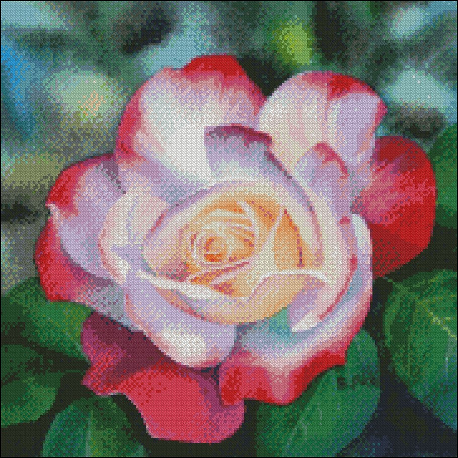 Watercolor Flowers 2 - Counted Cross Stitch Patterns Embroidery Crafts Needlework DIY Chart DMC Color