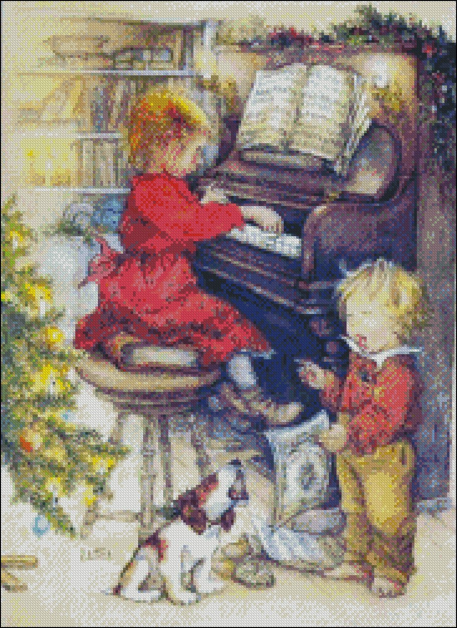 My Childhood Days 1-15 - Counted Cross Stitch Patterns Embroidery Crafts Needlework DIY Chart DMC Color