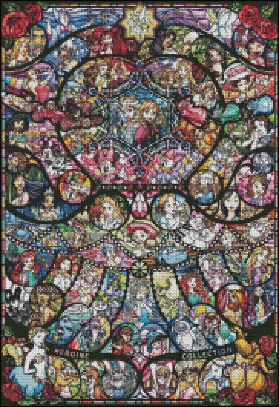 Characters Collection - Counted Cross Stitch Patterns Embroidery Crafts Needlework DIY Chart DMC Color