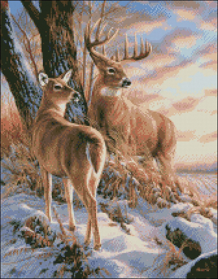 Twilight Escapade - Counted Cross Stitch Patterns Embroidery Crafts Needlework DIY Chart DMC Color