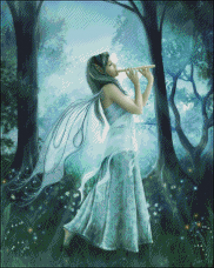 Fairy Song - Counted Cross Stitch Patterns Embroidery Crafts Needlework DIY Chart DMC Color