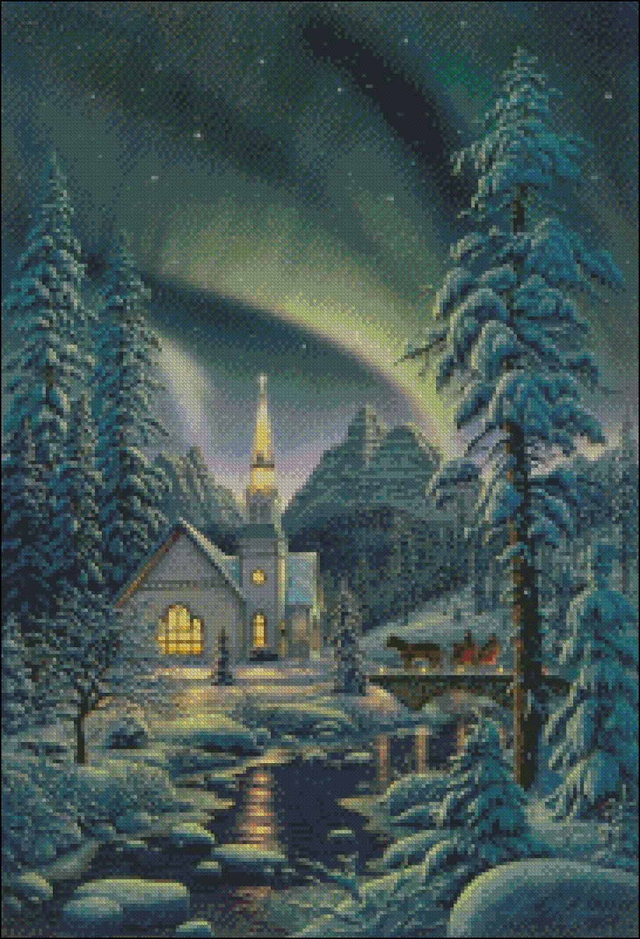 Light of the World 2 - Counted Cross Stitch Patterns Embroidery Crafts Needlework DIY Chart DMC Color