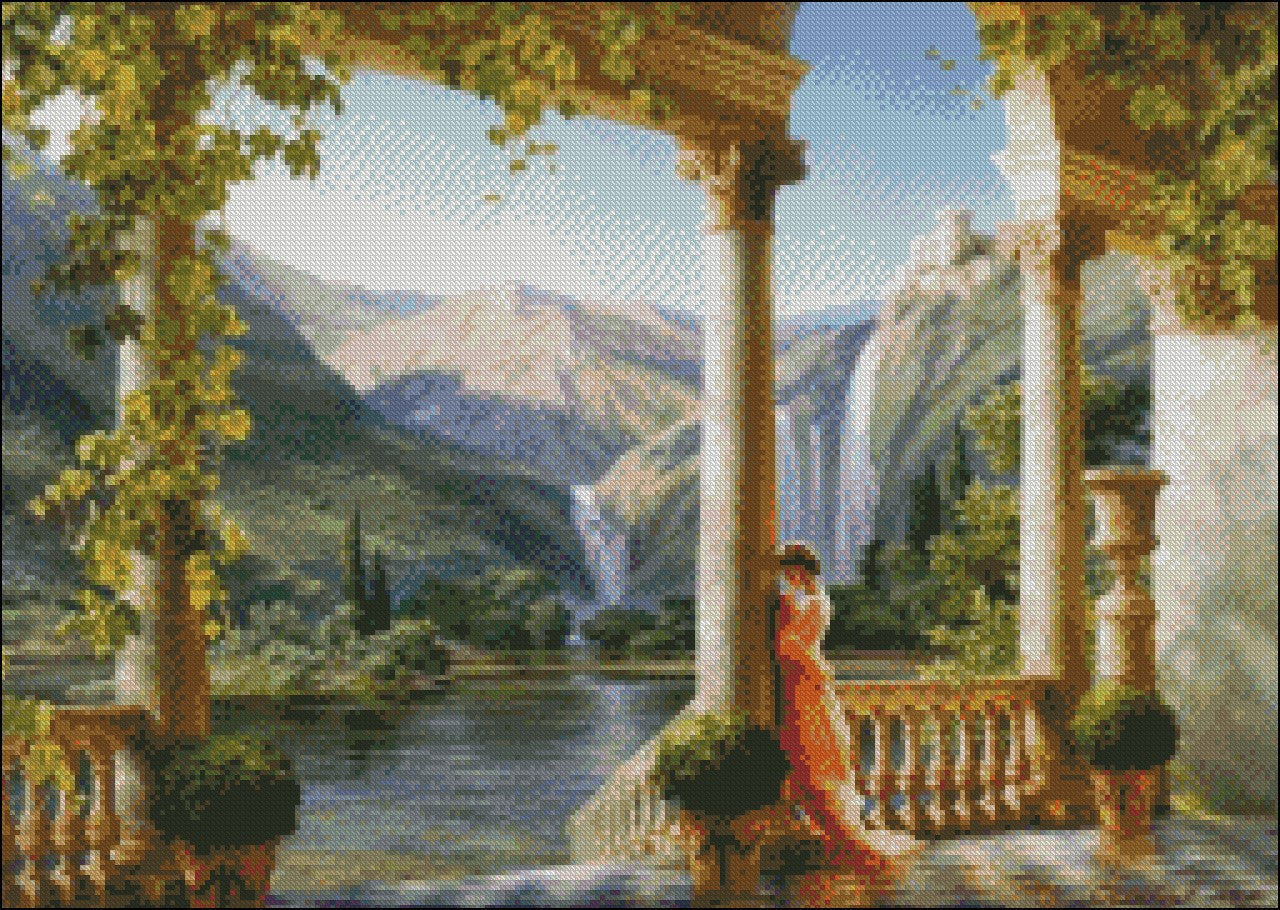 Idyl - Counted Cross Stitch Patterns Embroidery Crafts Needlework DIY Chart DMC Color