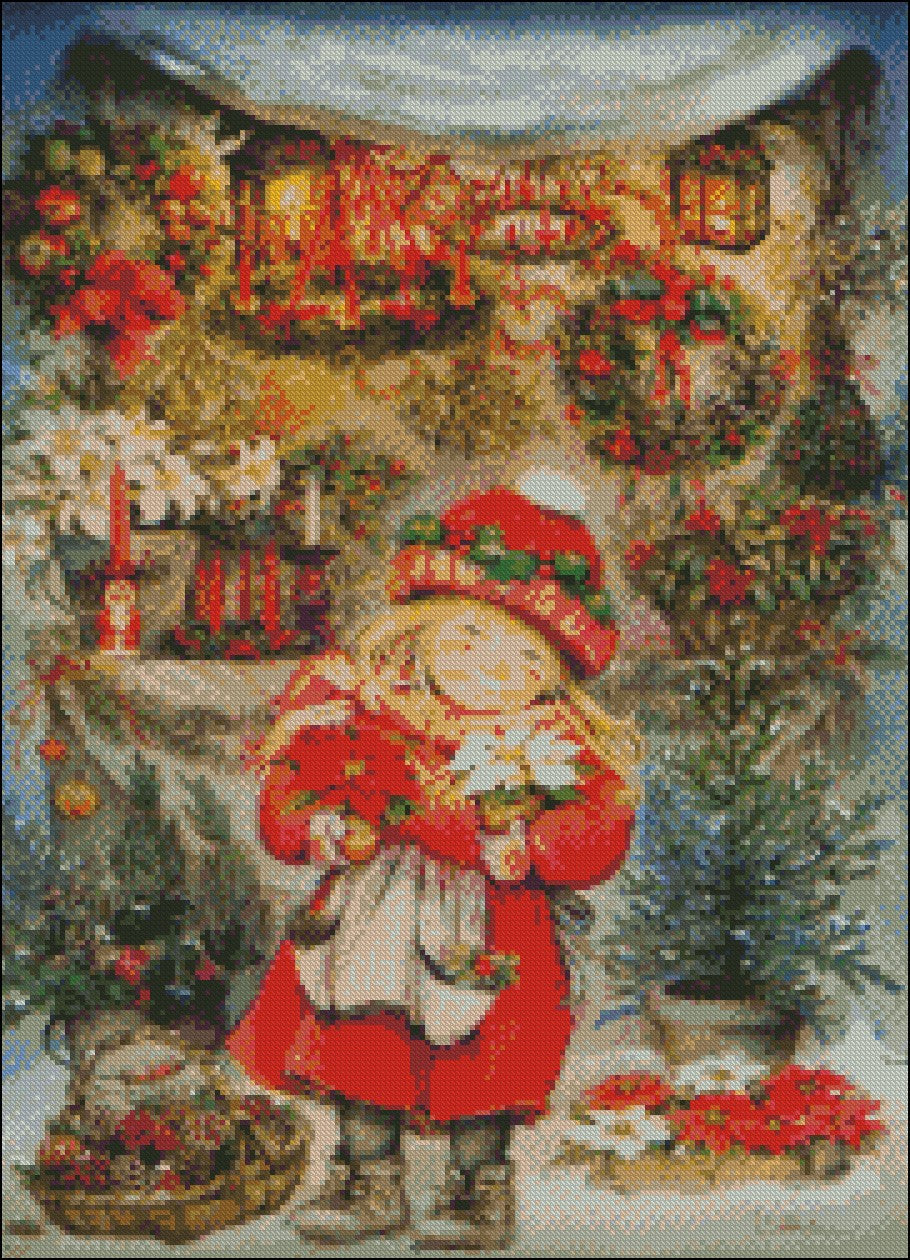 My Childhood Days 2-9 - Counted Cross Stitch Patterns Embroidery Crafts Needlework DIY Chart DMC Color