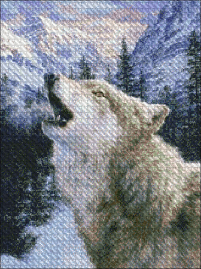Twilight Song - Counted Cross Stitch Patterns Embroidery Crafts Needlework DIY Chart DMC Color