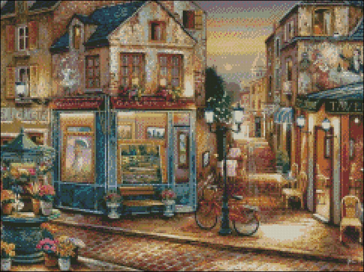 Twilight View 8 - Counted Cross Stitch Patterns Embroidery Crafts Needlework DIY Chart DMC Color