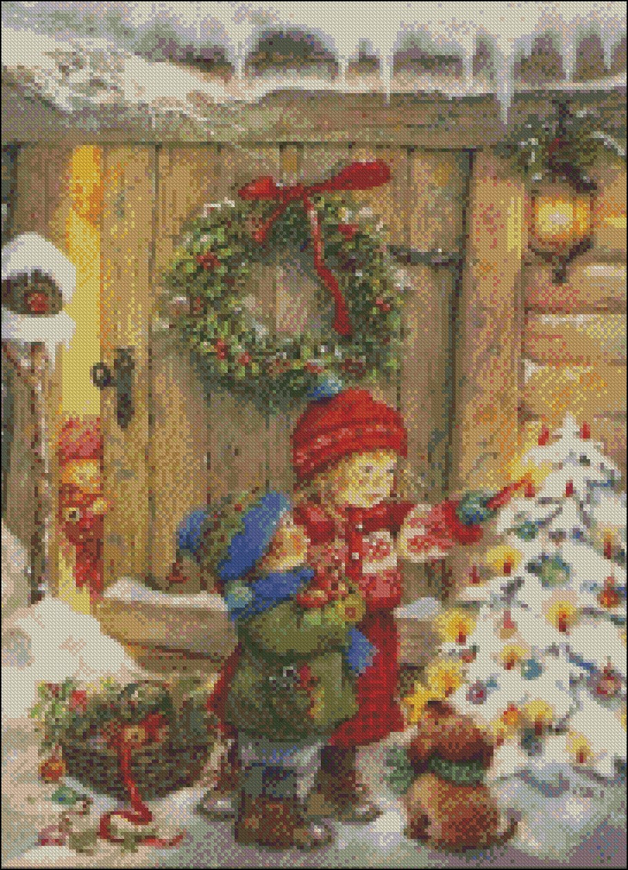 My Childhood Days 2-18 - Counted Cross Stitch Patterns Embroidery Crafts Needlework DIY Chart DMC Color